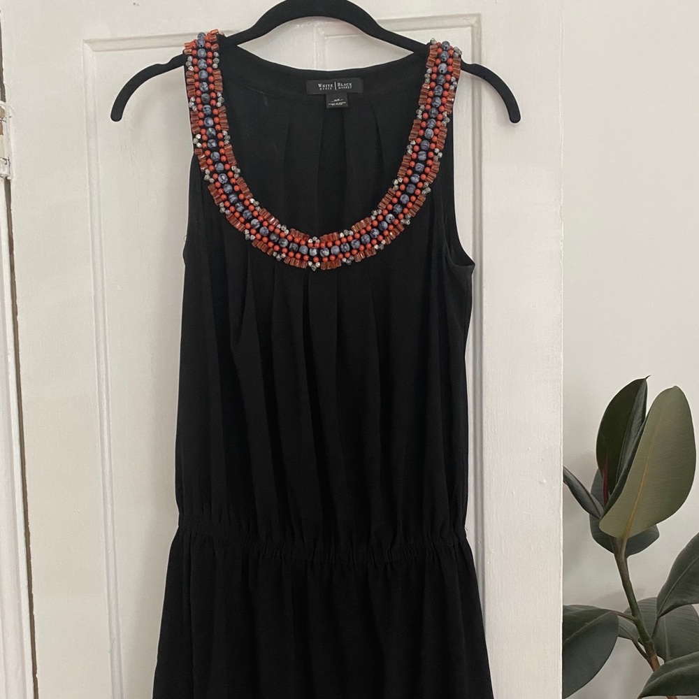 White House Black Market - Black Beaded Dress